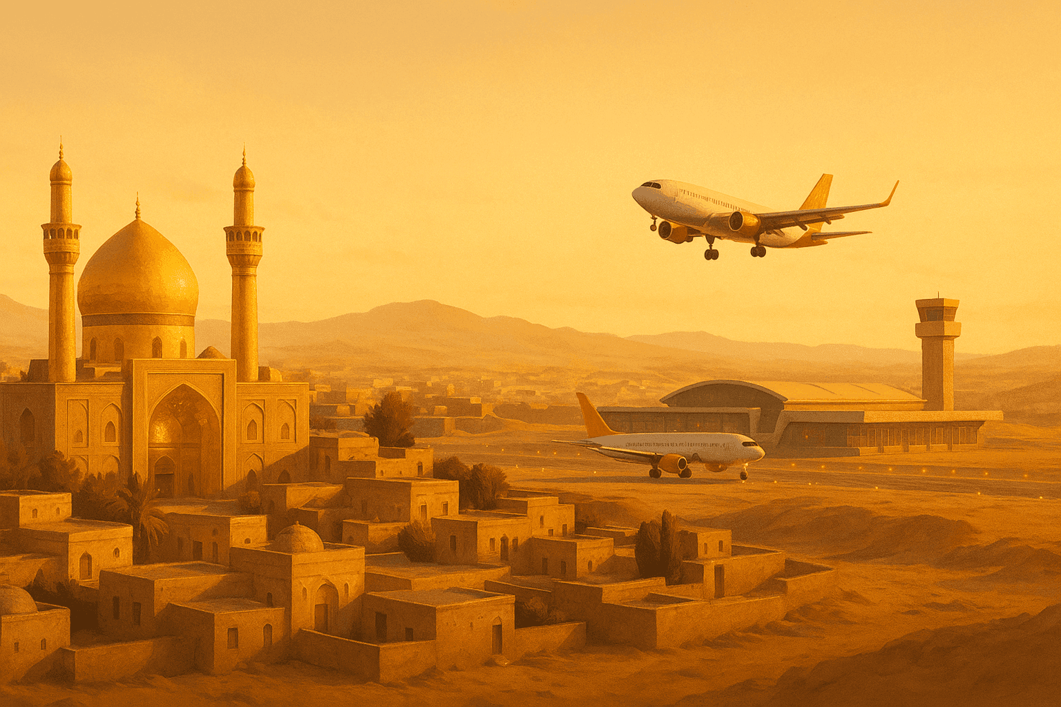 پرواز از تهران به نجف