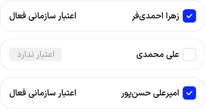  مدیریت کاربرها و تخصیص بودجه سفر
